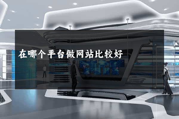 在哪个平台做网站比较好