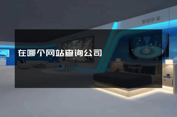 在哪个网站查询公司