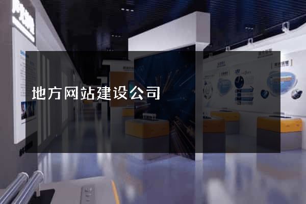 地方网站建设公司