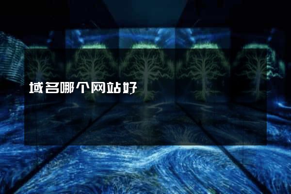 域名哪个网站好