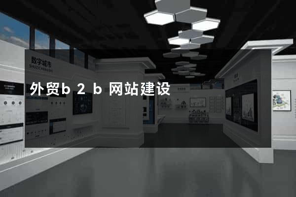 外贸b2b网站建设