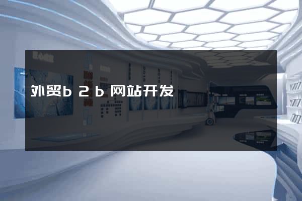 外贸b2b网站开发