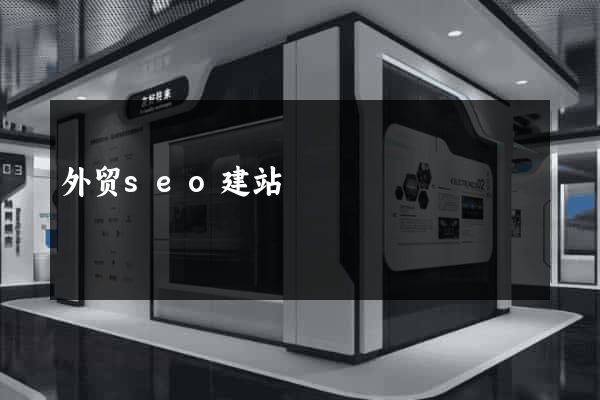 外贸seo建站