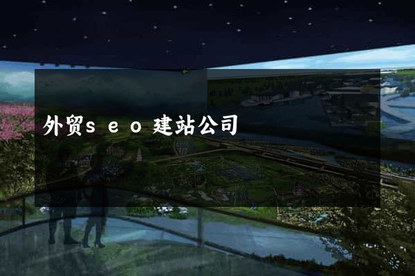 外贸seo建站公司