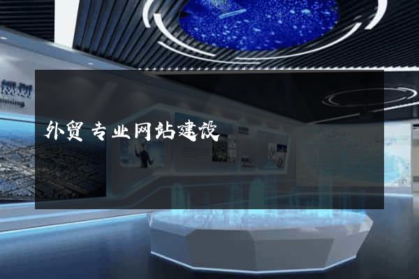 外贸专业网站建设