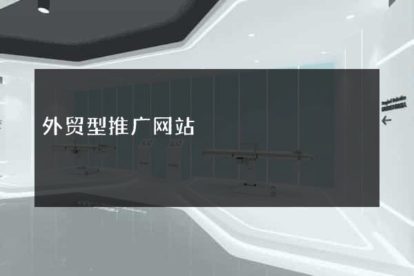 外贸型推广网站