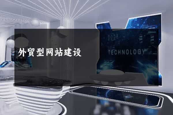 外贸型网站建设
