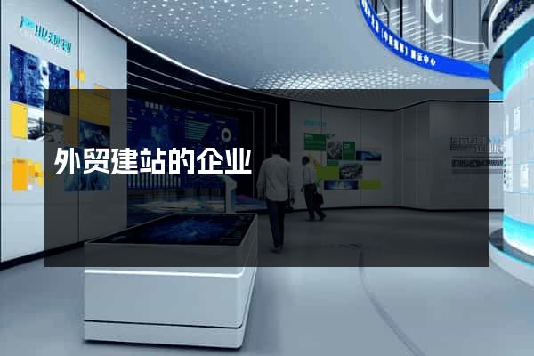 外贸建站的企业