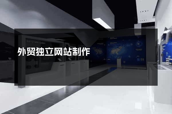 外贸独立网站制作