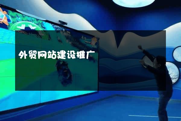 外贸网站建设推广