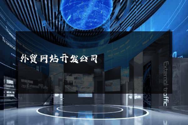 外贸网站开发公司