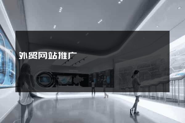 外贸网站推广