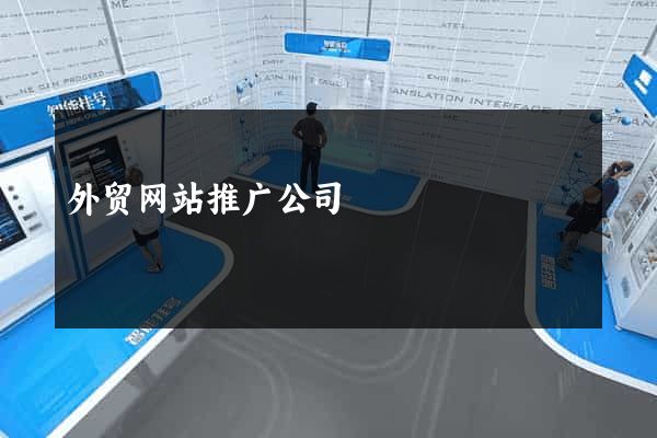 外贸网站推广公司