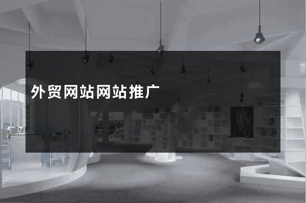 外贸网站网站推广