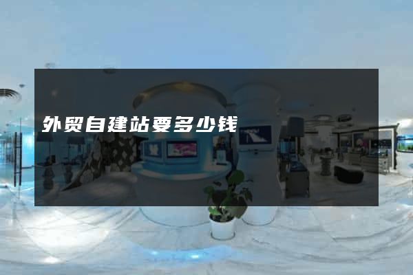 外贸自建站要多少钱
