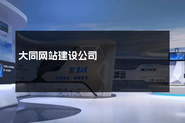 大同网站建设公司