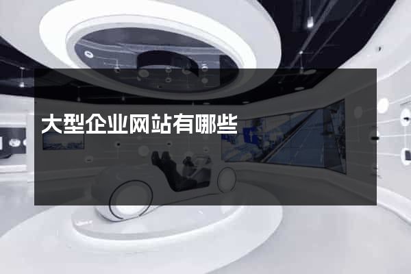 大型企业网站有哪些