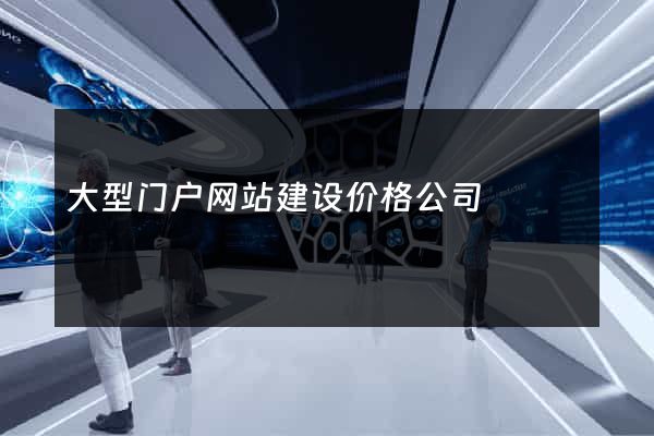 大型门户网站建设价格公司