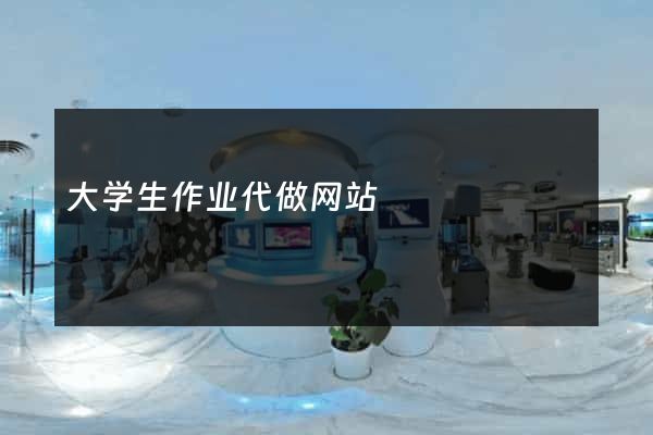 大学生作业代做网站
