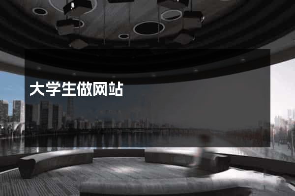 大学生做网站