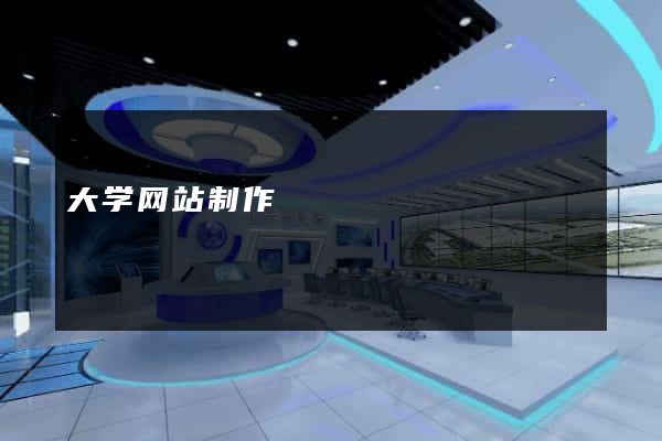 大学网站制作