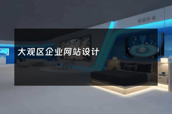 大观区企业网站设计