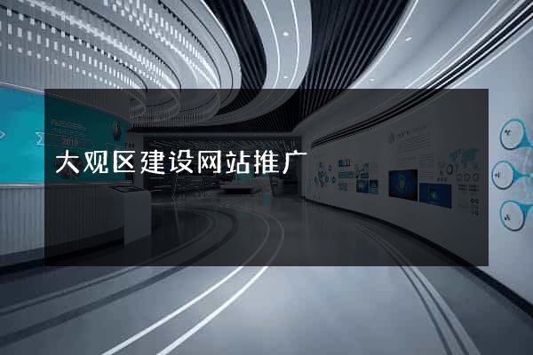 大观区建设网站推广