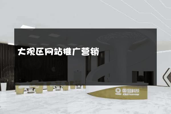 大观区网站推广营销