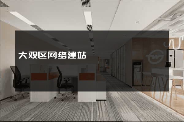 大观区网络建站