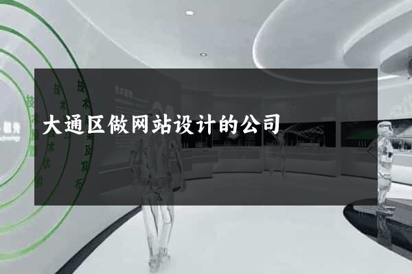 大通区做网站设计的公司