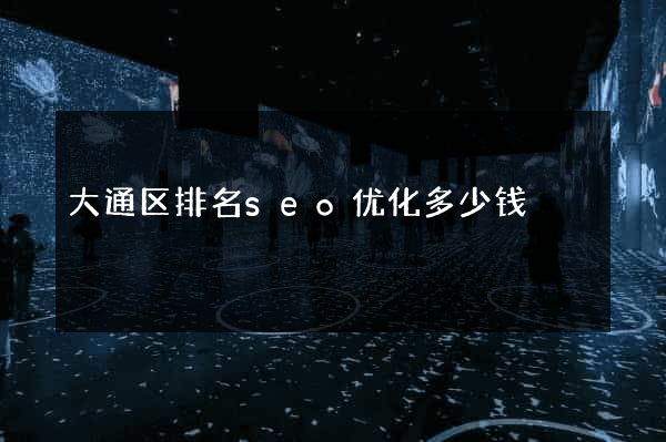 大通区排名seo优化多少钱