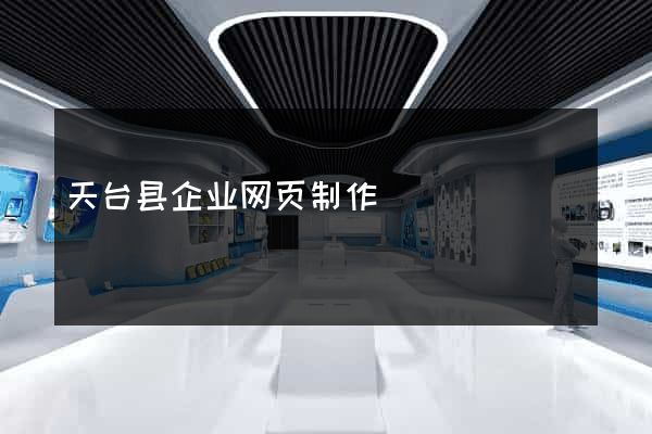 天台县企业网页制作