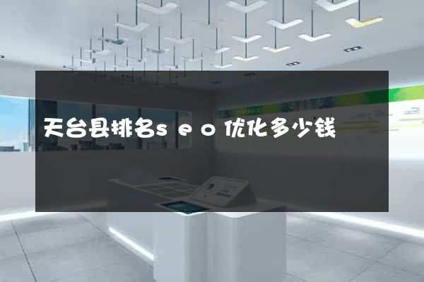 天台县排名seo优化多少钱
