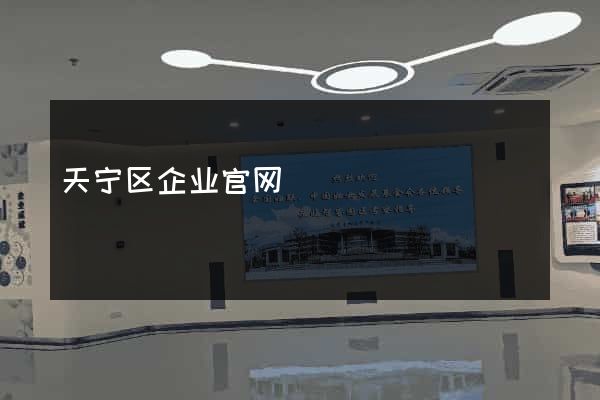 天宁区企业官网