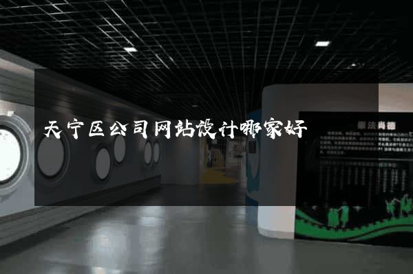 天宁区公司网站设计哪家好