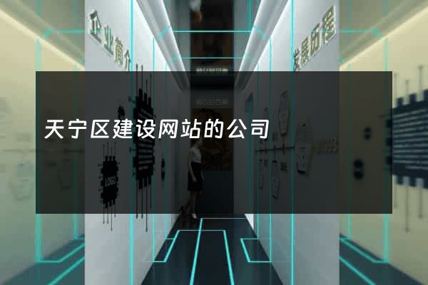 天宁区建设网站的公司