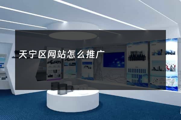 天宁区网站怎么推广