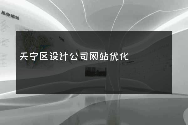 天宁区设计公司网站优化