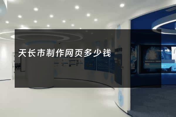 天长市制作网页多少钱