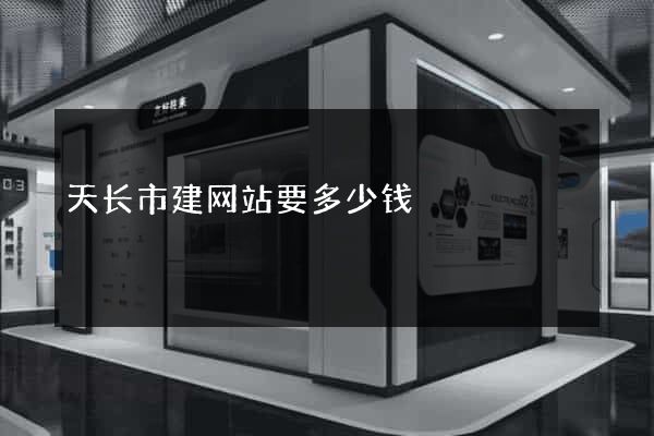 天长市建网站要多少钱