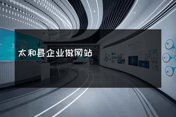 太和县企业做网站
