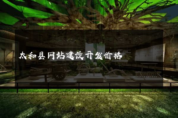 太和县网站建设开发价格