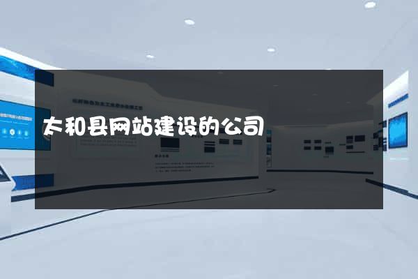 太和县网站建设的公司