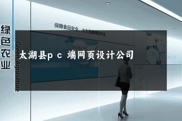 太湖县pc端网页设计公司