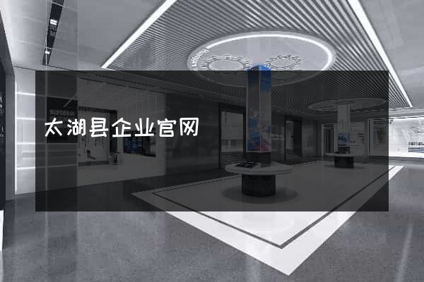 太湖县企业官网