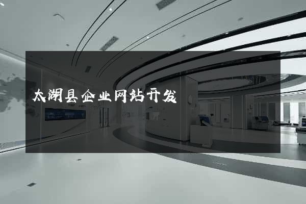 太湖县企业网站开发