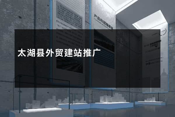 太湖县外贸建站推广