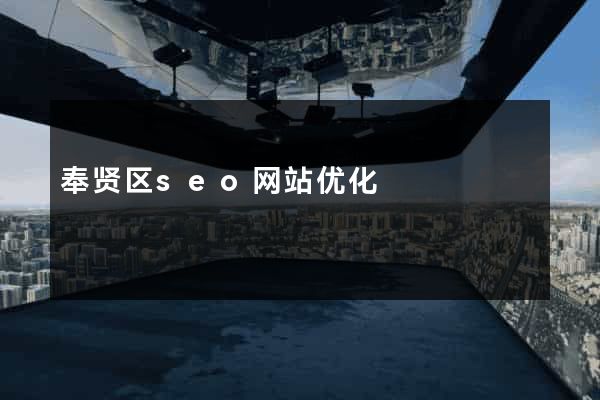 奉贤区seo网站优化