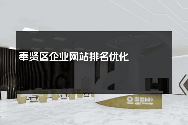 奉贤区企业网站排名优化
