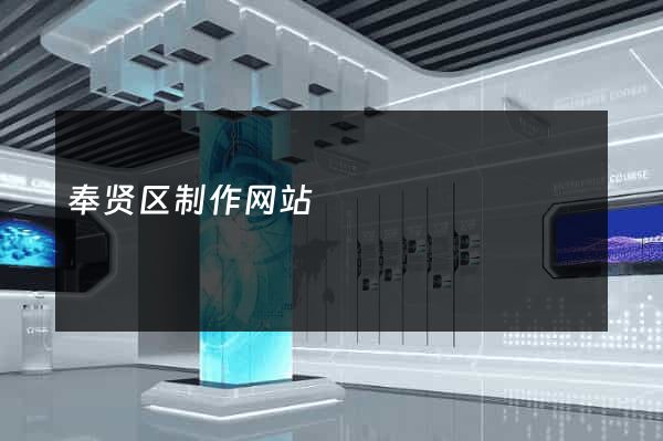 奉贤区制作网站